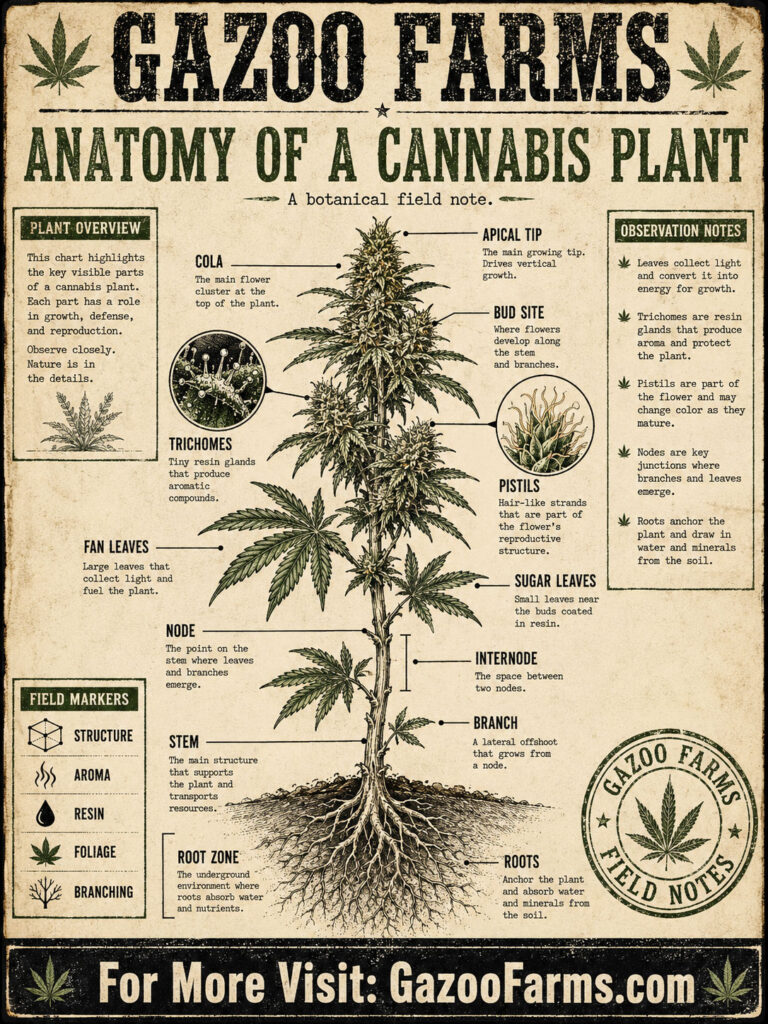 Anatomy Of A Cannabis Plant